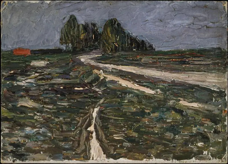 Poppeltræer - Vassily Kandinsky