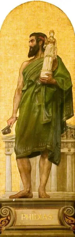 Phidias (ca. 480 f.Kr. – ca. 430 f.Kr.) (design af en mosaik på Victoria and Albert Museum) - Edward Poynter