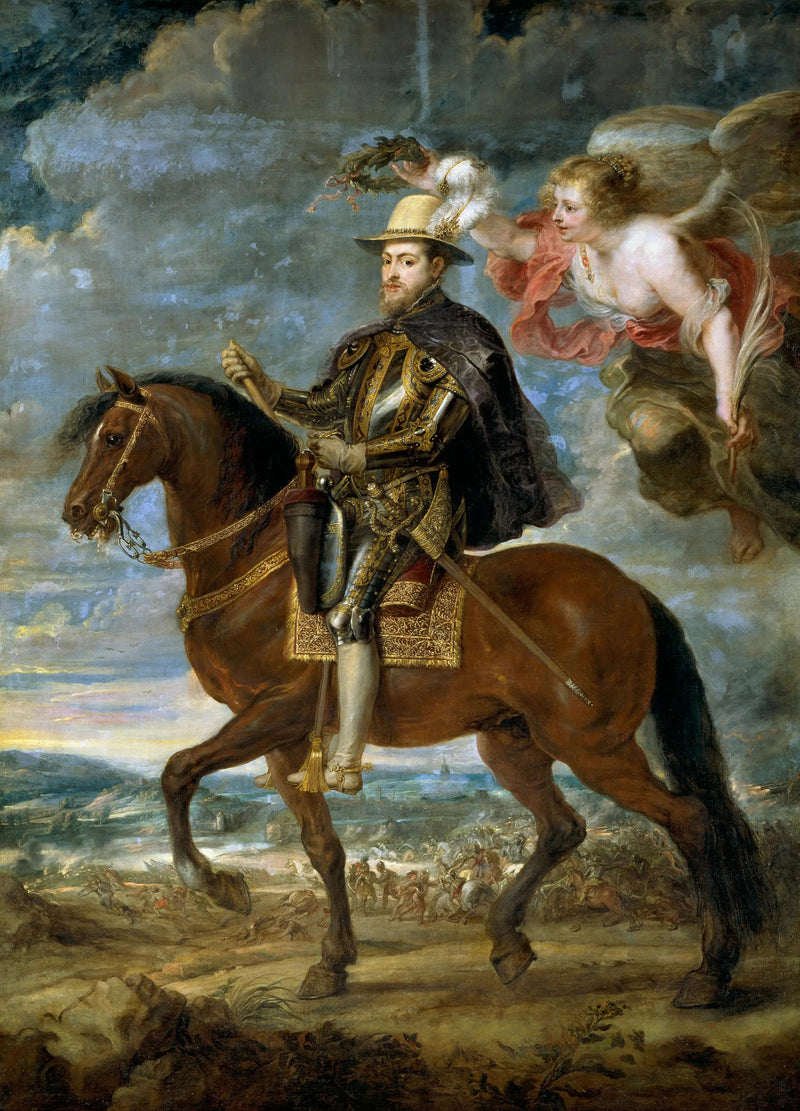 Philippe II på hest - Peter Paul Rubens
