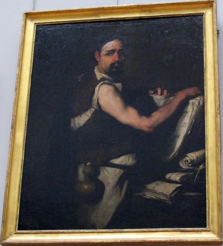 Filosof med en vandflaske i bæltet - Luca Giordano