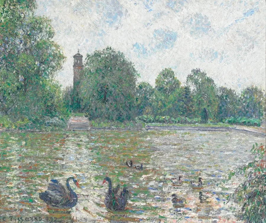 Vandstykke i Kew, London - Camille Pissarro