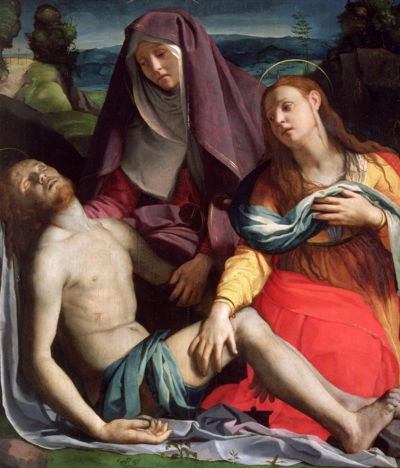 Pietà med Sankt Maria Magdalena - Bronzino