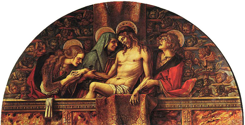 Pietà af Pala di San Pietro di Muralto - Carlo Crivelli