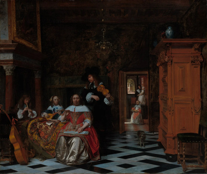 Portrait d'une famille - Pieter de Hooch