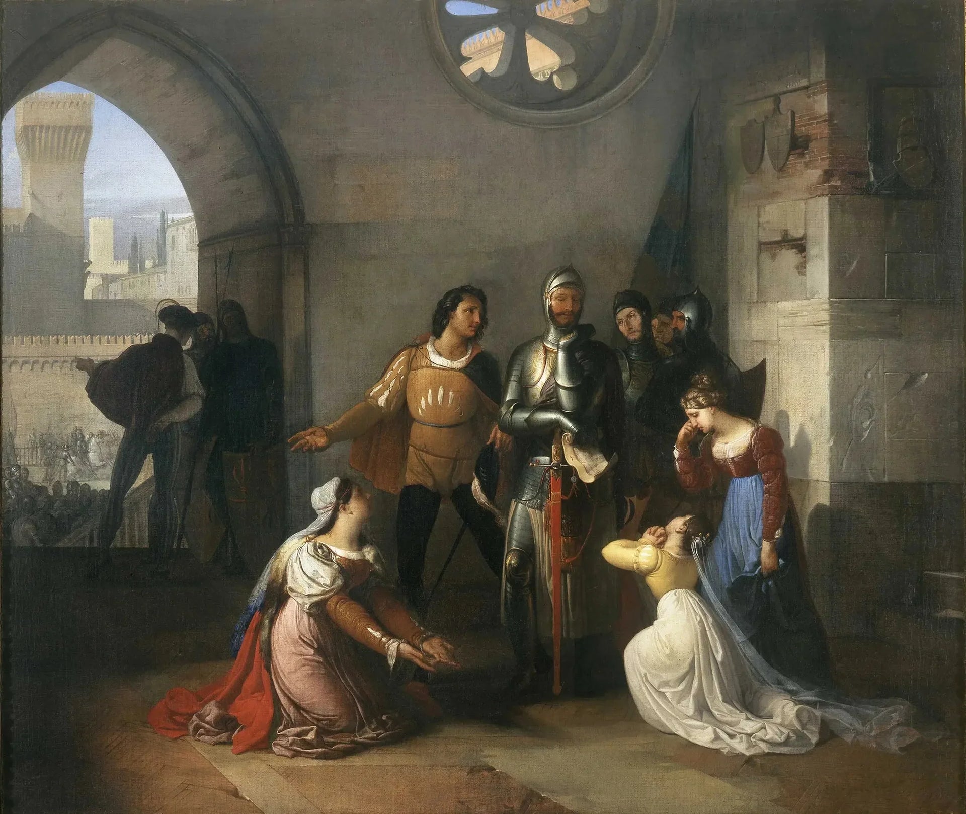 Pietro Rossi prisonnier des Scaligeri - Francesco Hayez image 1 reproduction de peinture à l’huile