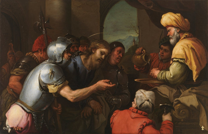 Pilatus, der vasker hænderne - Luca Giordano