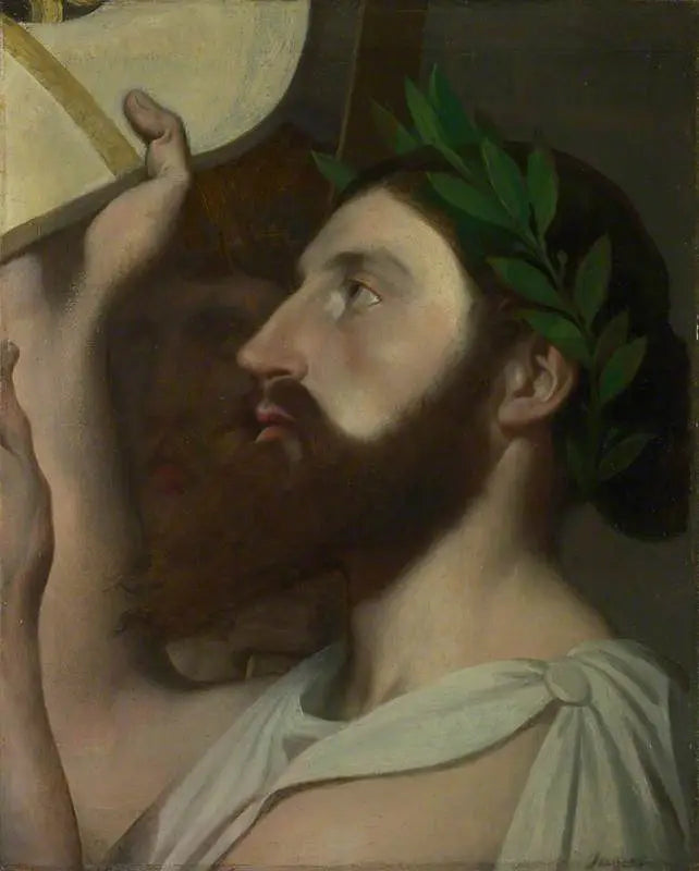 Pindar der tilbyder sin lyre til Homer - Jean-Auguste-Dominique Ingres