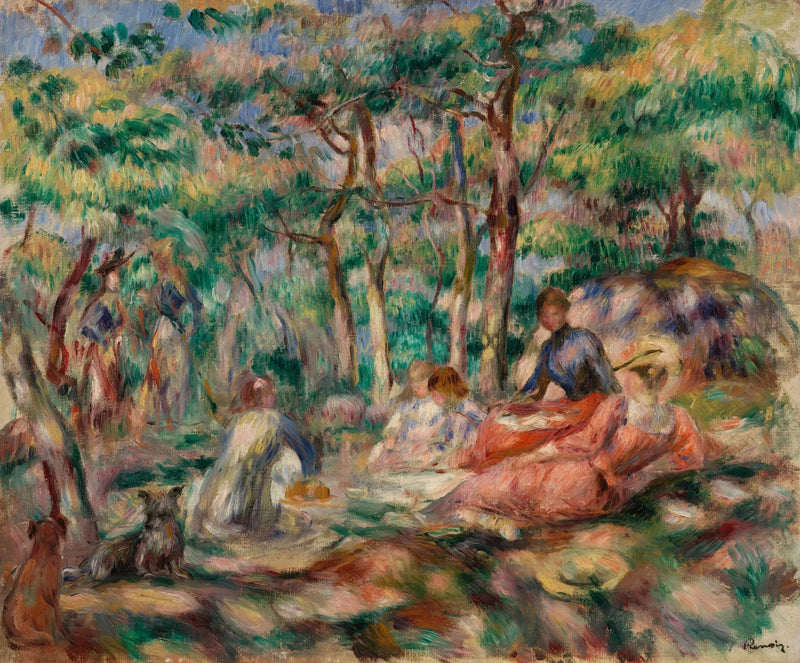 Picnic (Frokost på græsset) - Pierre-Auguste Renoir