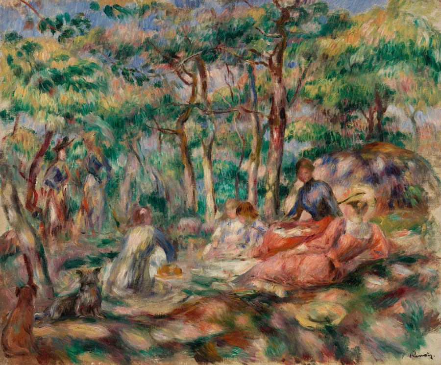 Picnic (Frokost på græsset) - Pierre-Auguste Renoir