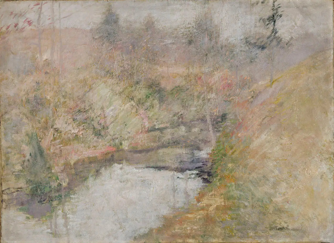 Piscine Hemlock - John Henry Twachtman image 1 copie peinte à la main à l’huile