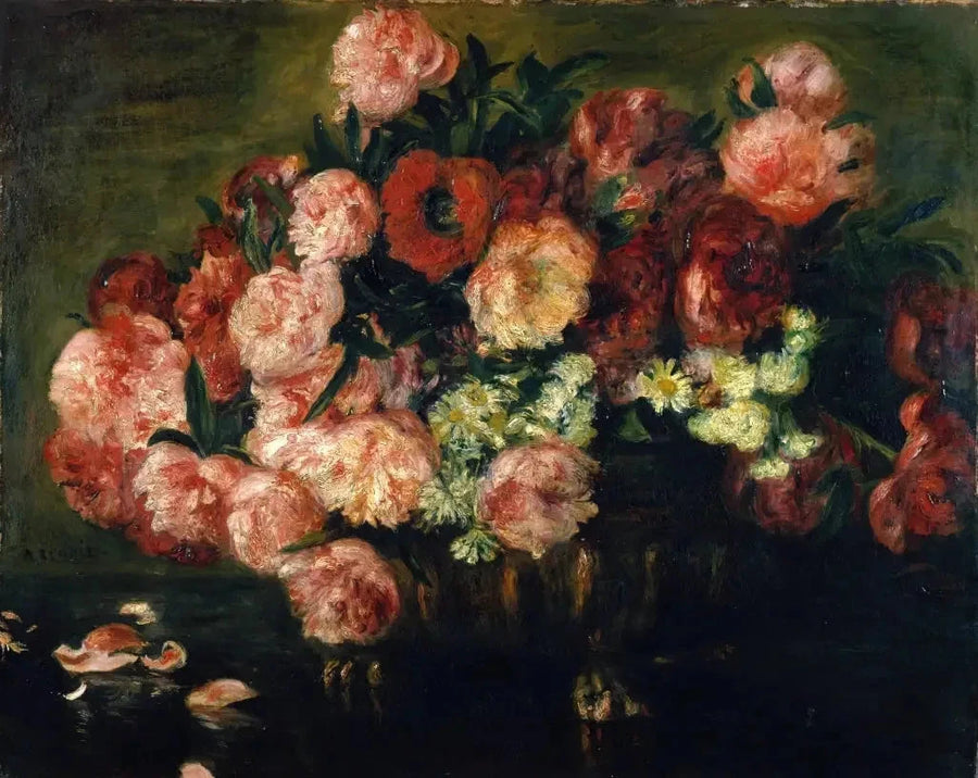 Pioner i en vase - Pierre-Auguste Renoir