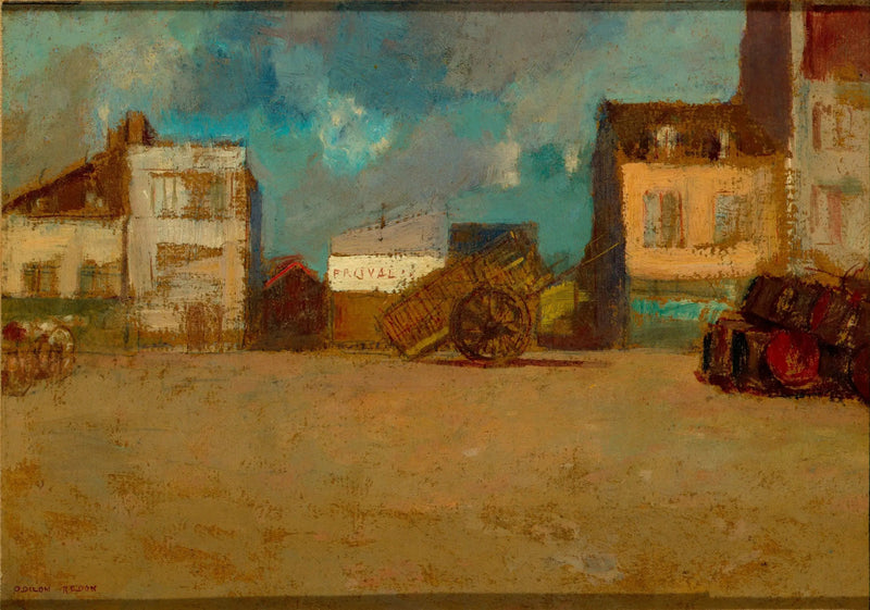 Villagepladsen, Bretagne - Odilon Redon