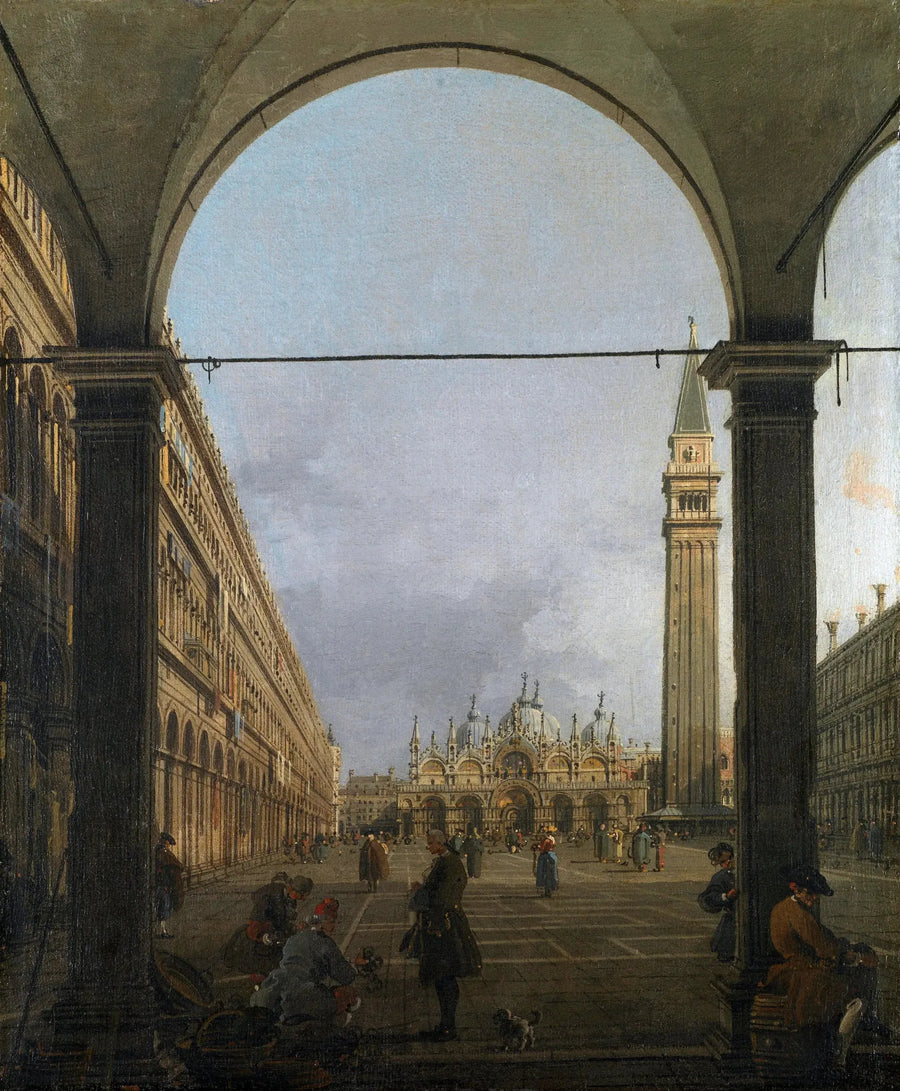 Plads San Marco mod øst set fra nordvestlige hjørne - Canaletto