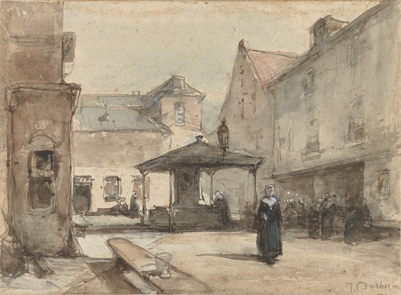 Place de la ville - Johannes Bosboom