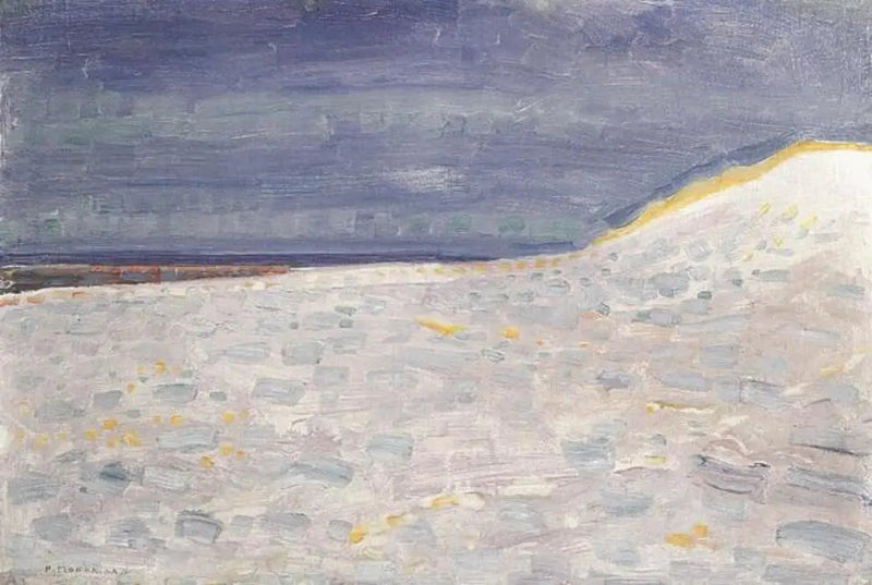 Strand med en mole i Domburg - Piet Mondrian