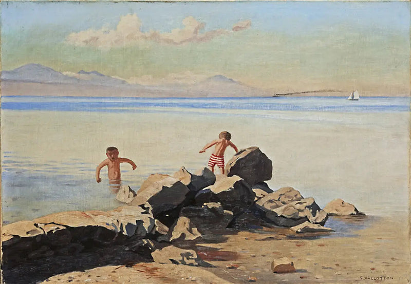 Bellerive-stranden ved Ouchy - Félix Vallotton