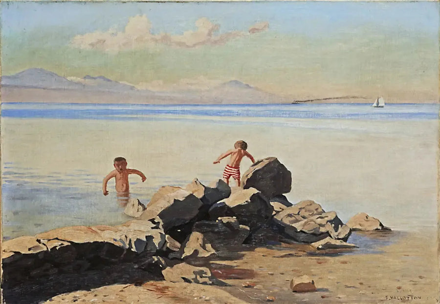 Bellerive-stranden ved Ouchy - Félix Vallotton