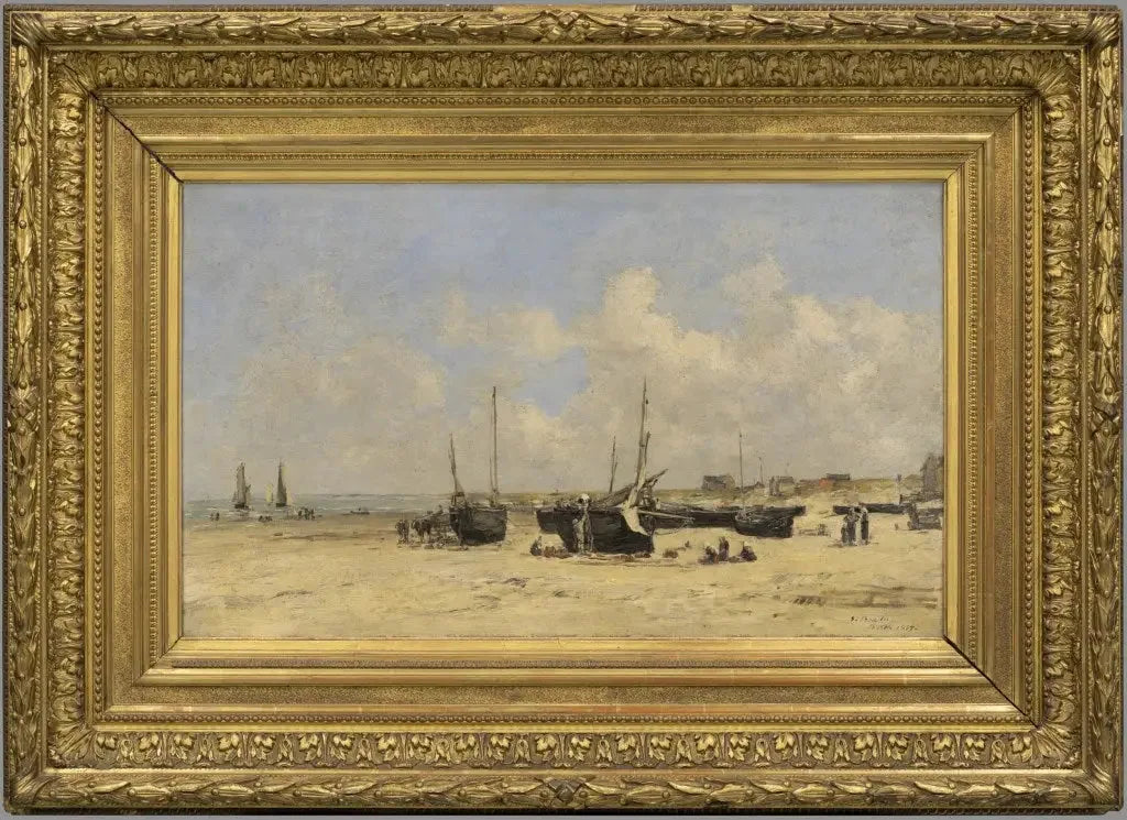 Plage de Berck à marée basse - Eugène Boudin image 2 reproduction réalisée par Alpha Reproduction