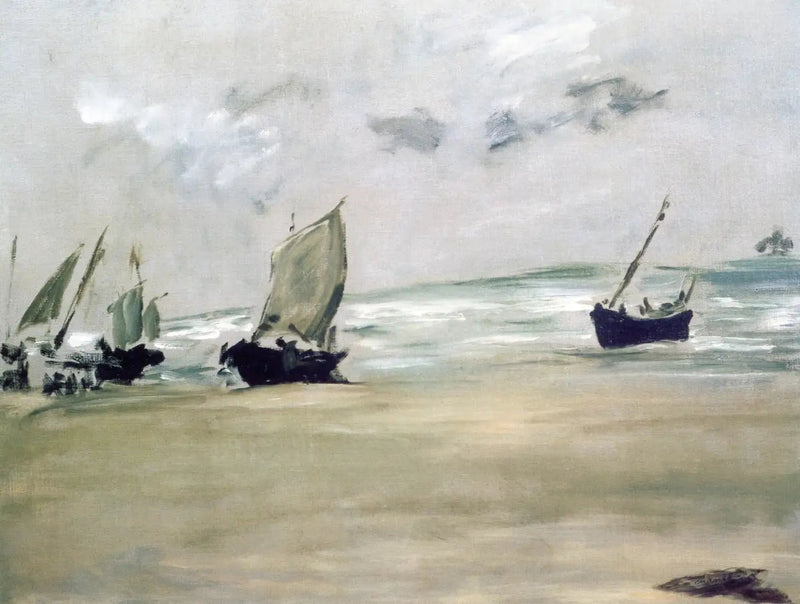 Berck-sur-mer strand ved lavvande - Édouard Manet