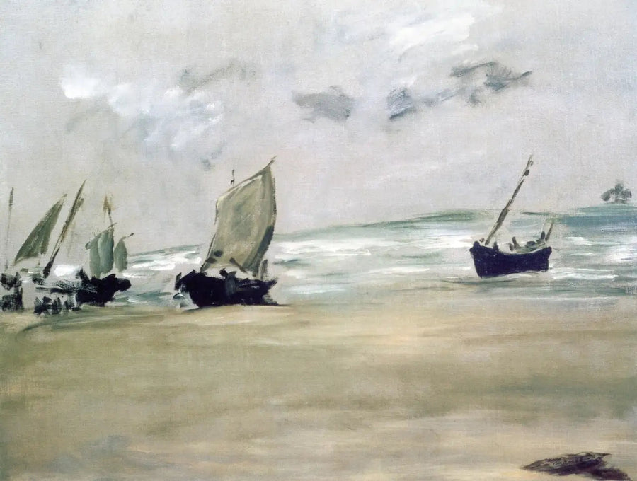 Berck-sur-mer strand ved lavvande - Édouard Manet