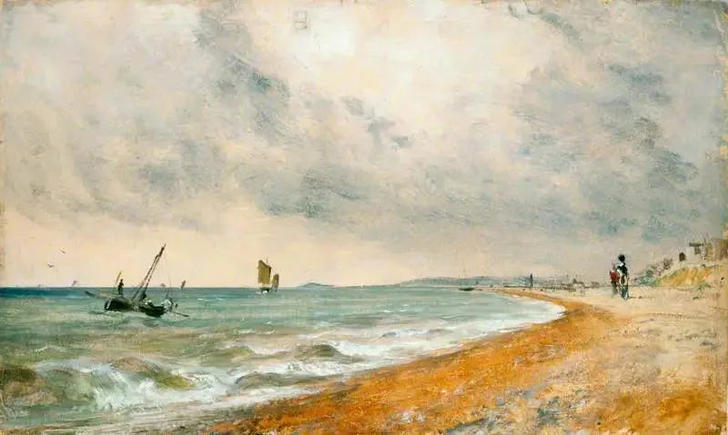 Hove-stranden med fiskerbåde - John Constable