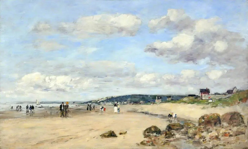 Strand i Normandiet, Frankrig - Eugène Boudin