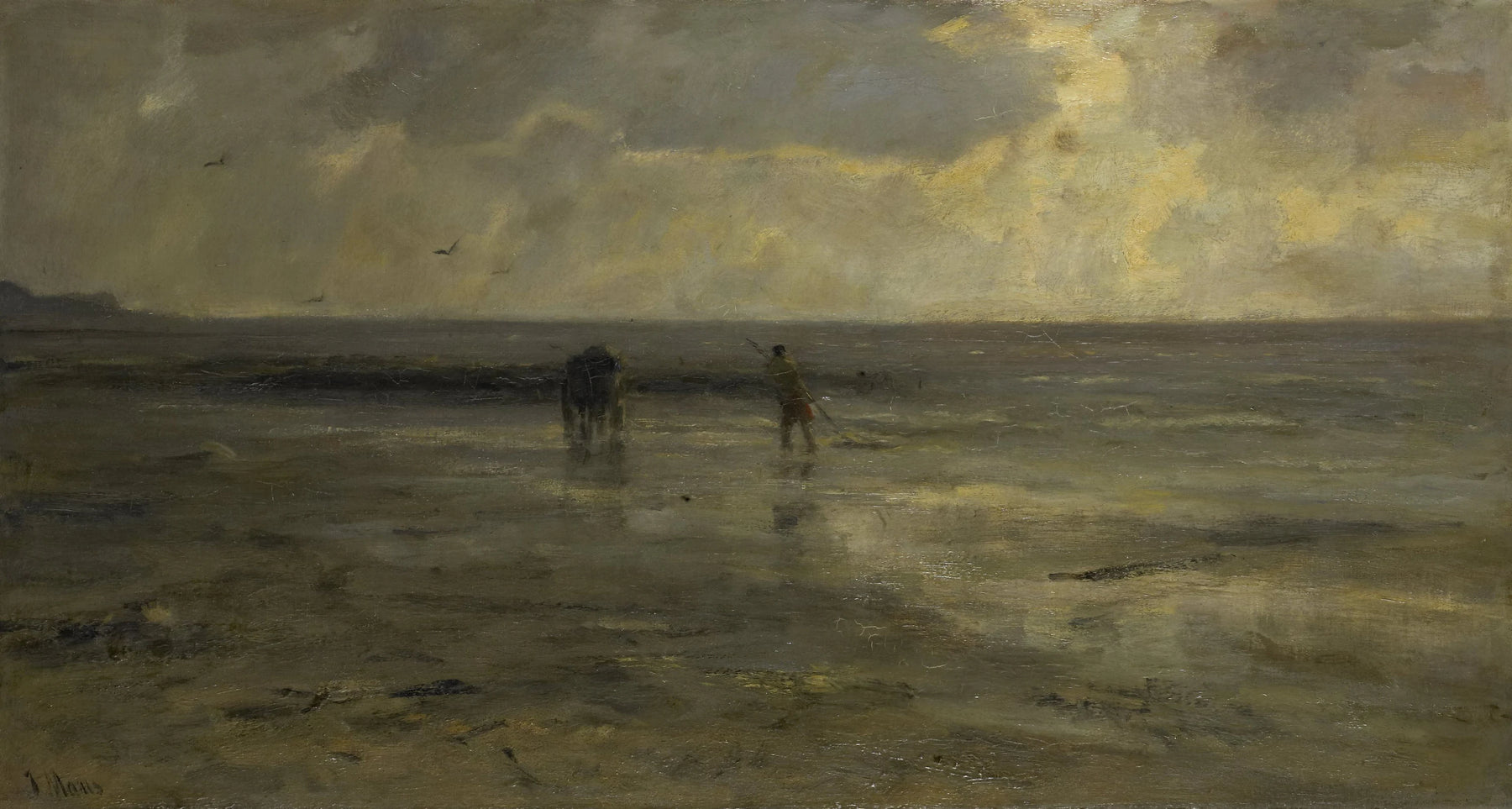 Plage le soir - Jacob Maris