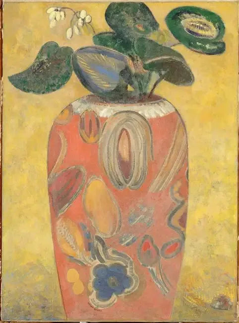 Grøn plante i en urne - Odilon Redon