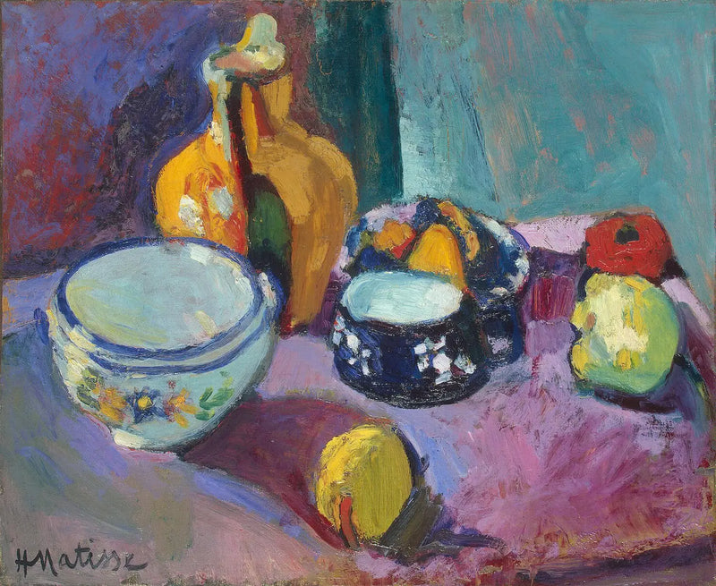 Tallerkener og frugter - Henri Matisse