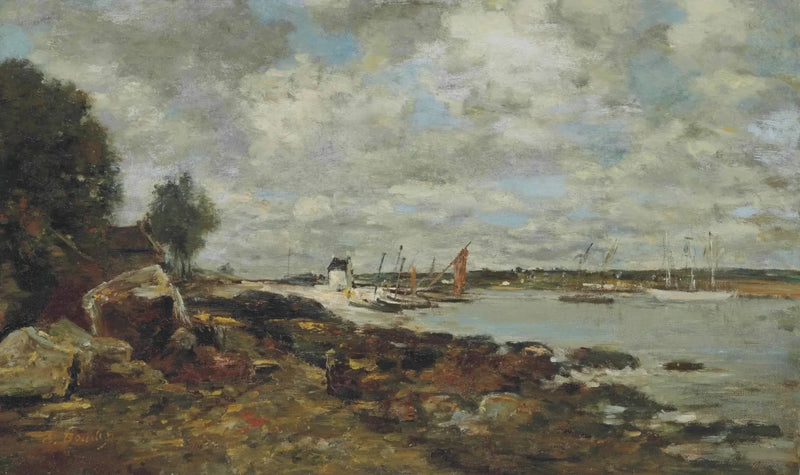 Plougastel, kysten ved bugten - Eugène Boudin