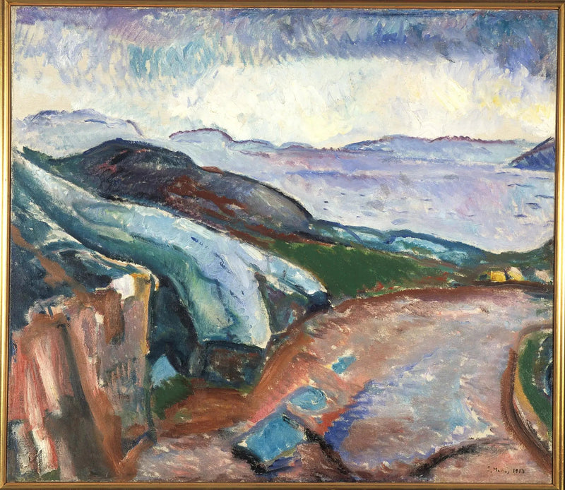 Regn på siden - Edvard Munch