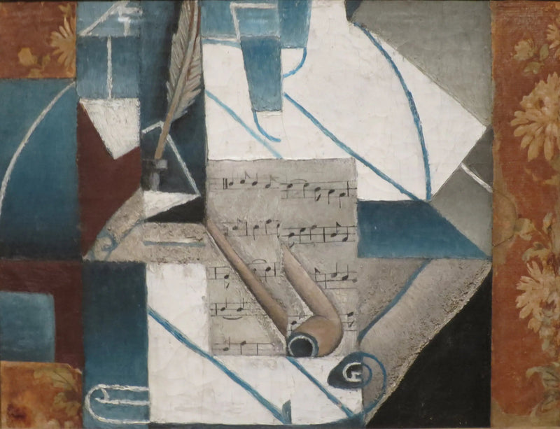 Fjer og pibe - Juan Gris