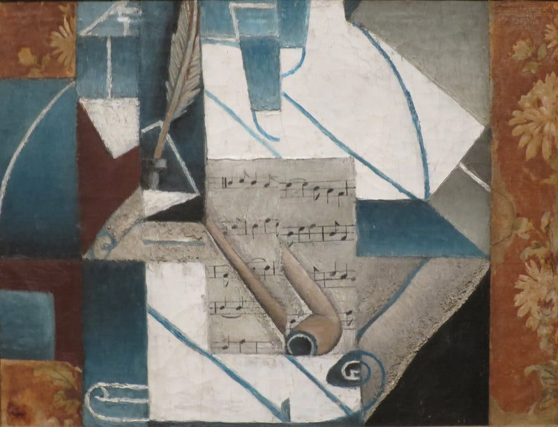 Fjer og pibe - Juan Gris