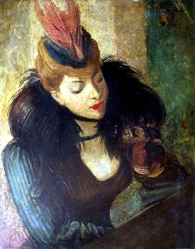 Rød fjer - Giovanni Boldini