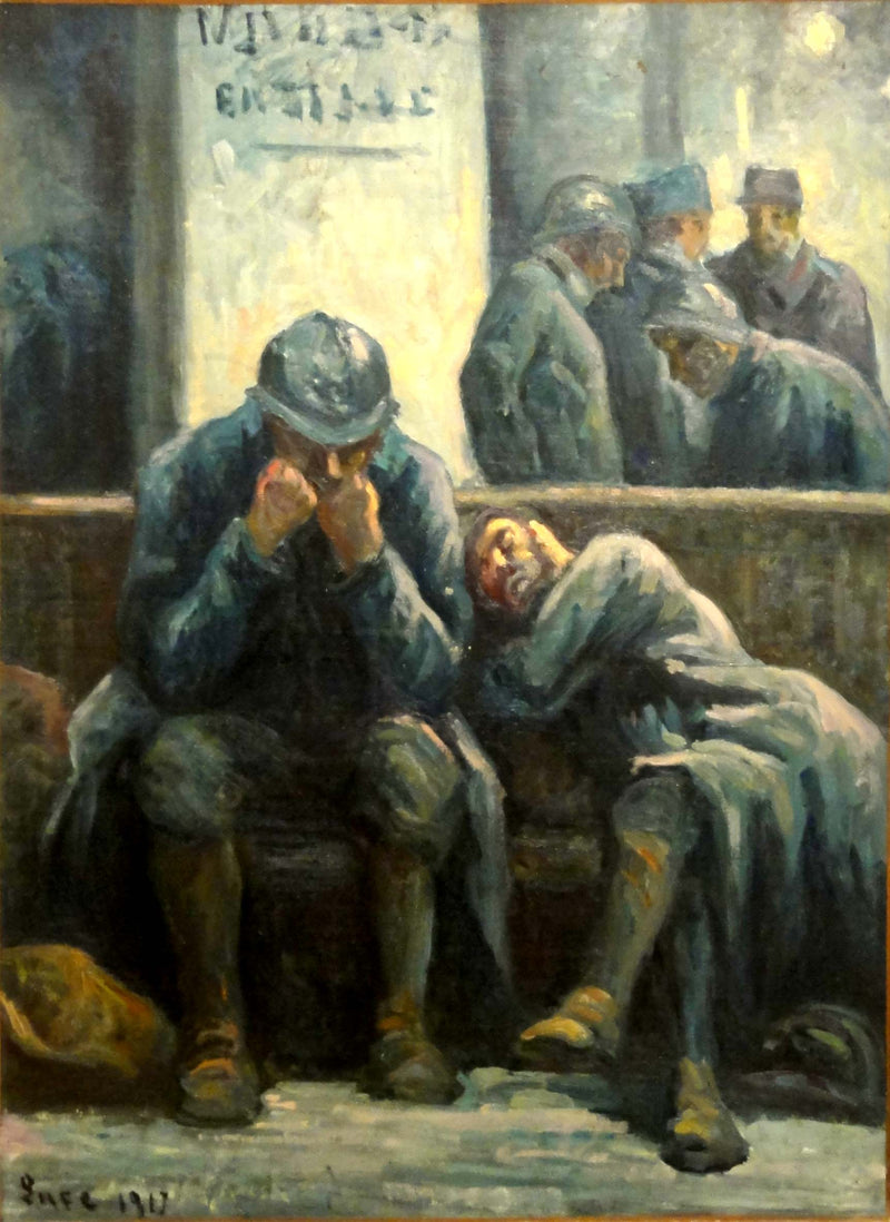 Poilus ved Gare de l'Est - Maximilien Luce