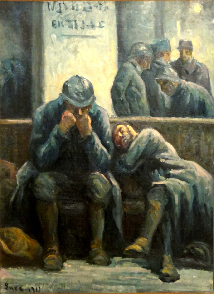 Poilus ved Gare de l'Est - Maximilien Luce