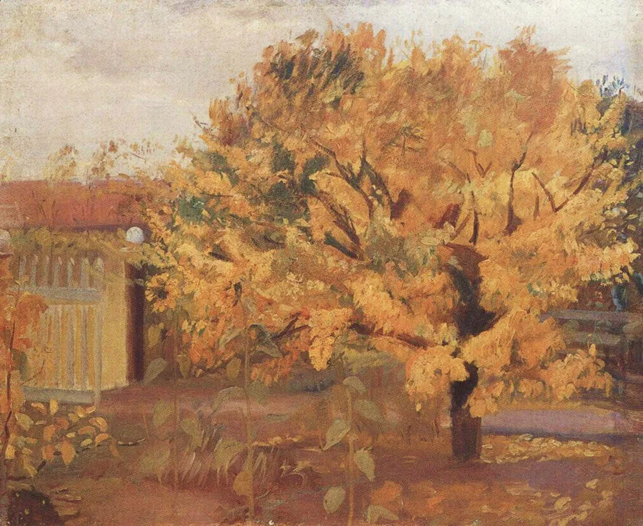Pæretræ i forhaven - Anna Ancher