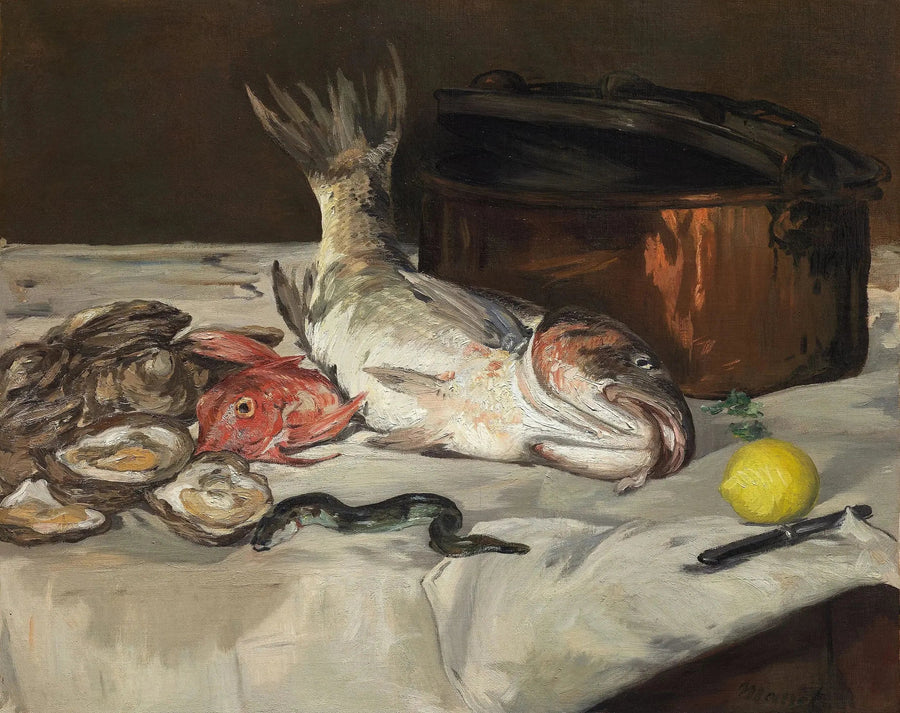 Fisk (Stilleben) - Édouard Manet