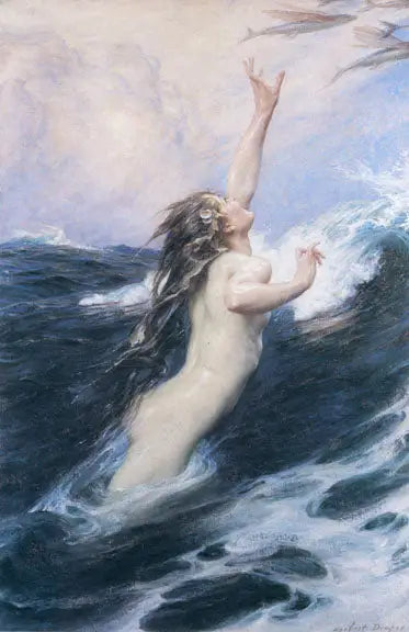 Flyvende fisk - Herbert Draper