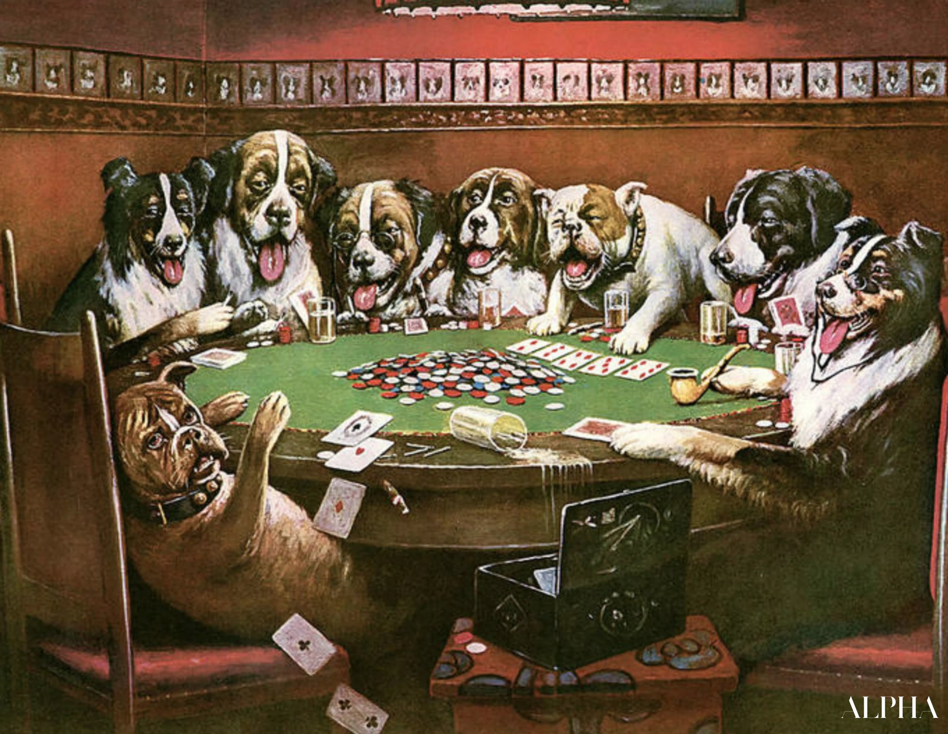 Poker Sympathie - Cassius Marcellus Coolidge - Reproduktioner af malerier og højkvalitets malerier