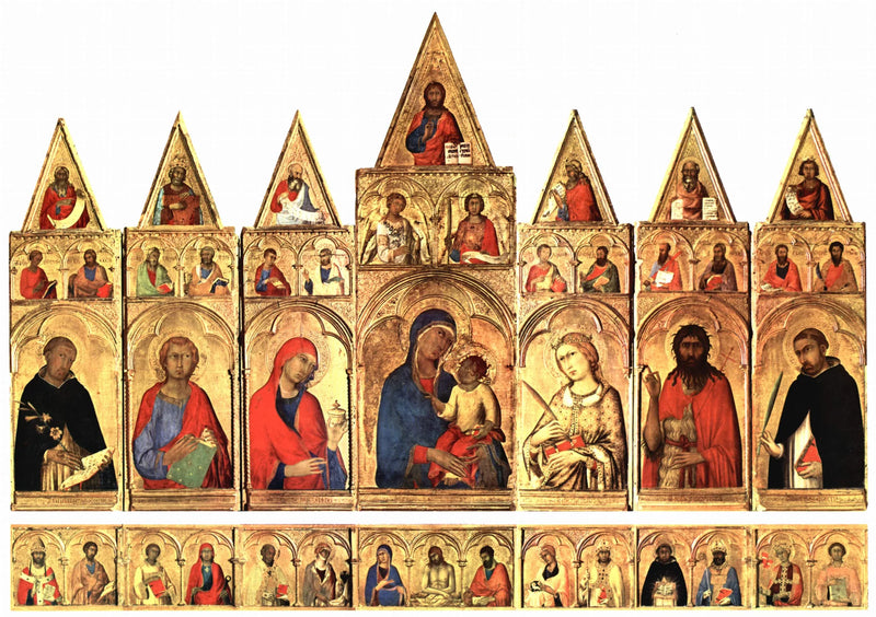 Polyptyk af Sankt Katharina af Alexandria - Simone Martini