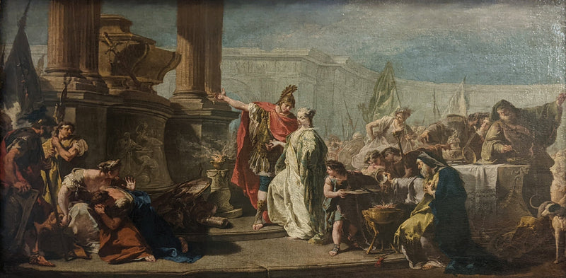 Polyxène foran Achilleshøjen - Giovanni Battista Pittoni