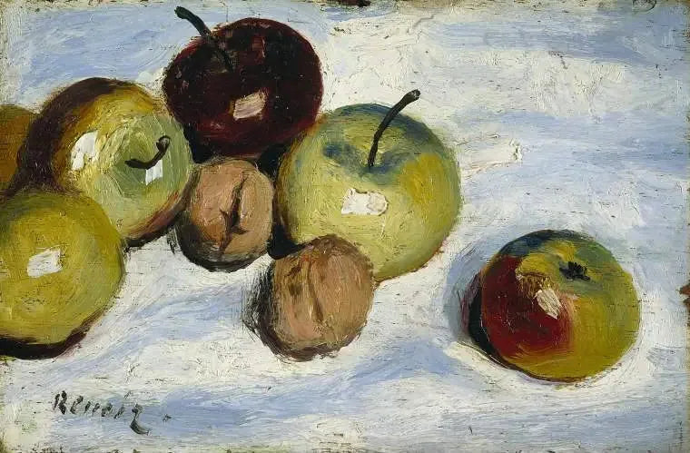 Æbler og nødder - Pierre-Auguste Renoir