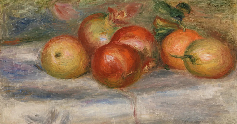 Æbler, Appelsin og Citroner (Æbler, appelsiner og citroner) - Pierre-Auguste Renoir