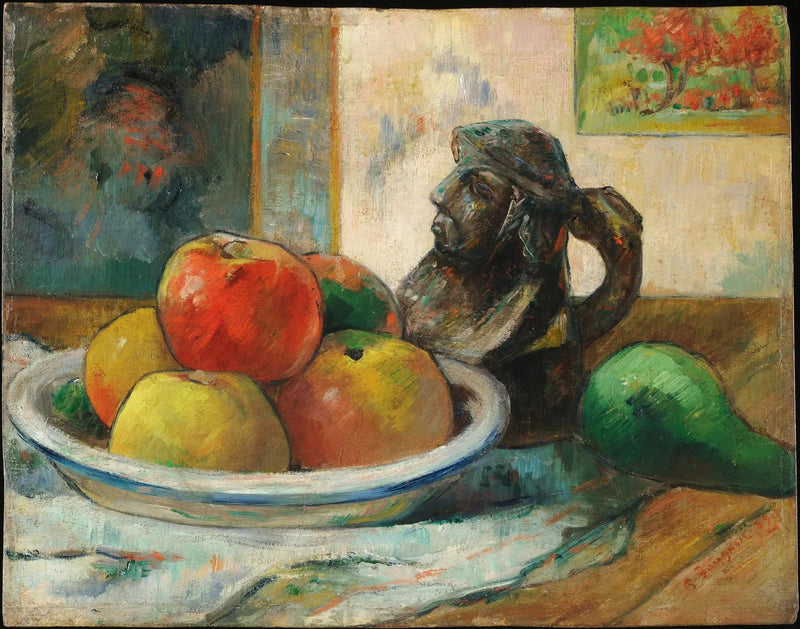 Æbler, pære og keramik - Paul Gauguin