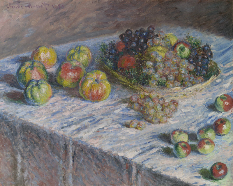 Æbler og druer W546 - Claude Monet