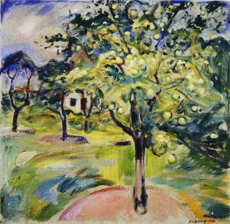 Æbletræ i haven i Ekely - Edvard Munch