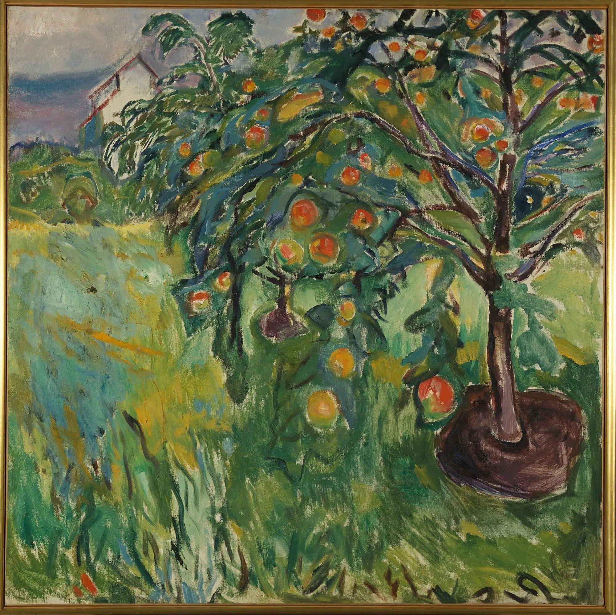 Pommier près du studio - Edvard Munch image 1 copie peinte à la main à l’huile