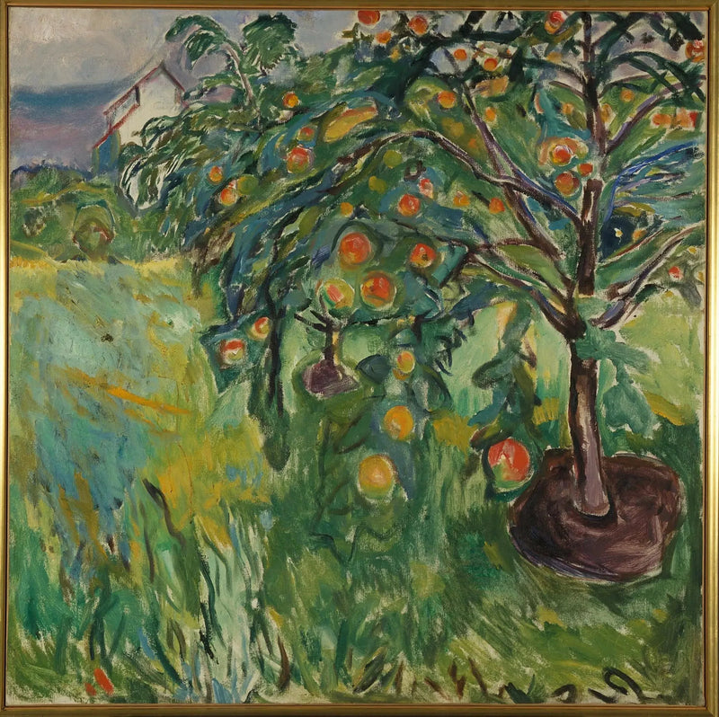 Æbletræ nær studiet - Edvard Munch