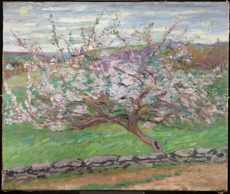 Blomstrende æbletræer - Armand Guillaumin